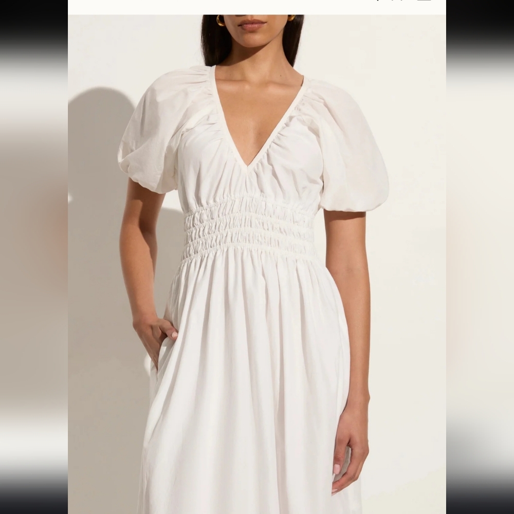 NWT FAITHFULL THE BRAND Teatro Midi Dress. US Size 8 - Picture 9 of 9
